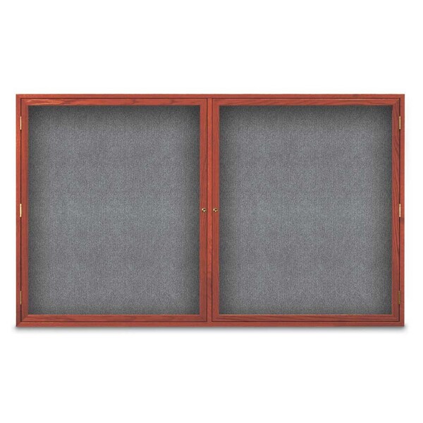 Sliding Door Indoor Enclosed Corkboard, 7